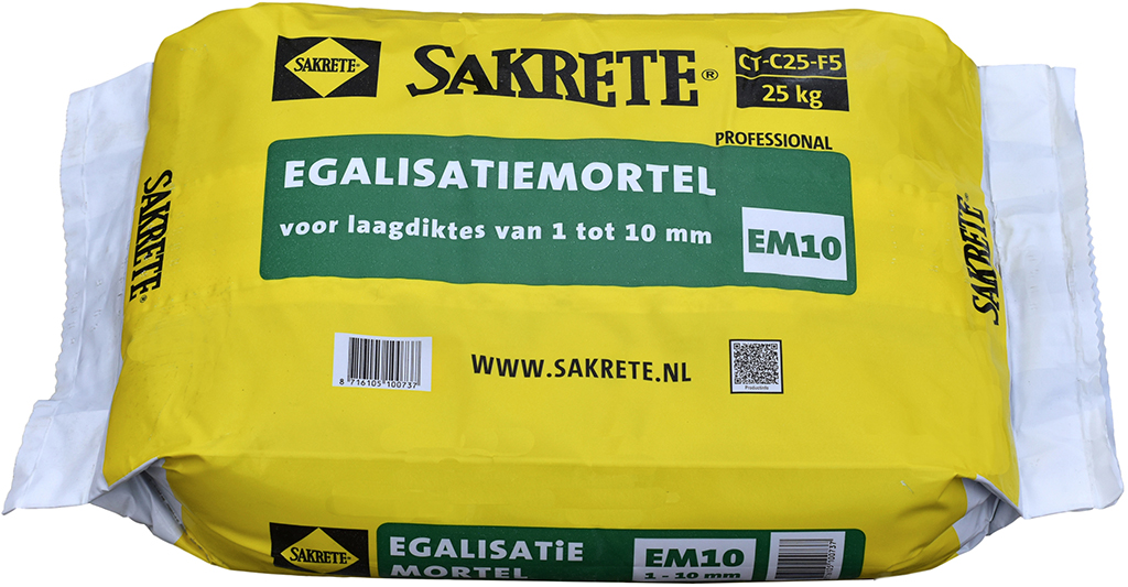 Sakrete Egalisatiemortel EM10 (25 kg)